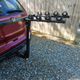 Illustration for article titled Just bought this nifty hitch mount bike rack.